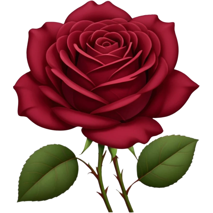 burgundy coloured roses emoji