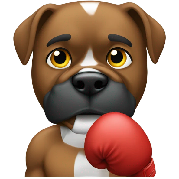 German boxer holding a ball emoji
