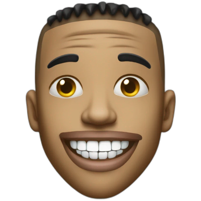 NLE choppa avec grillz diamant  emoji