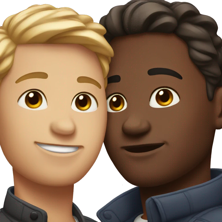 Gay couple matte skin  emoji