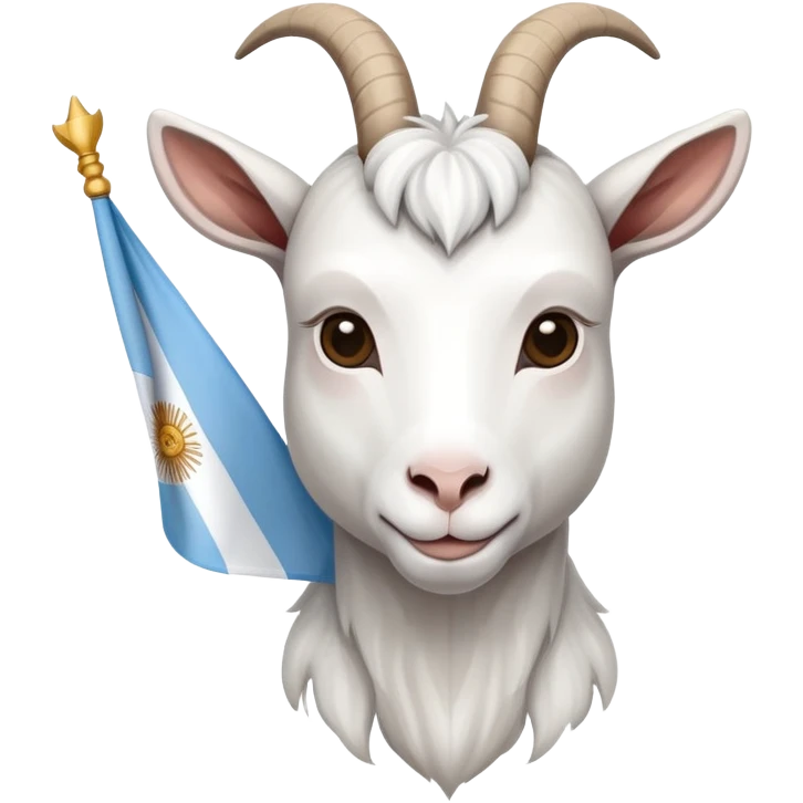 Goat with Argentina flag emoji