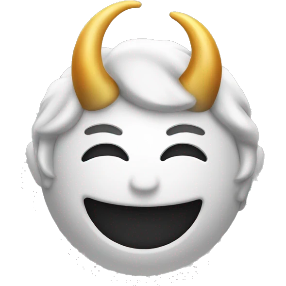Smiling face with horn  emoji
