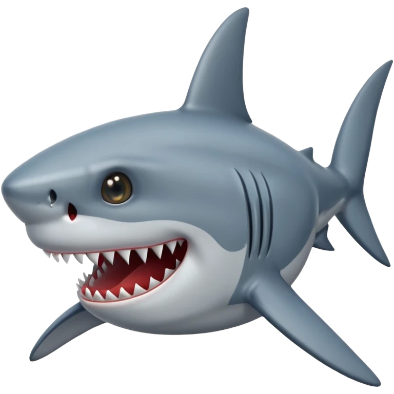 Shark with star in eyes emoji