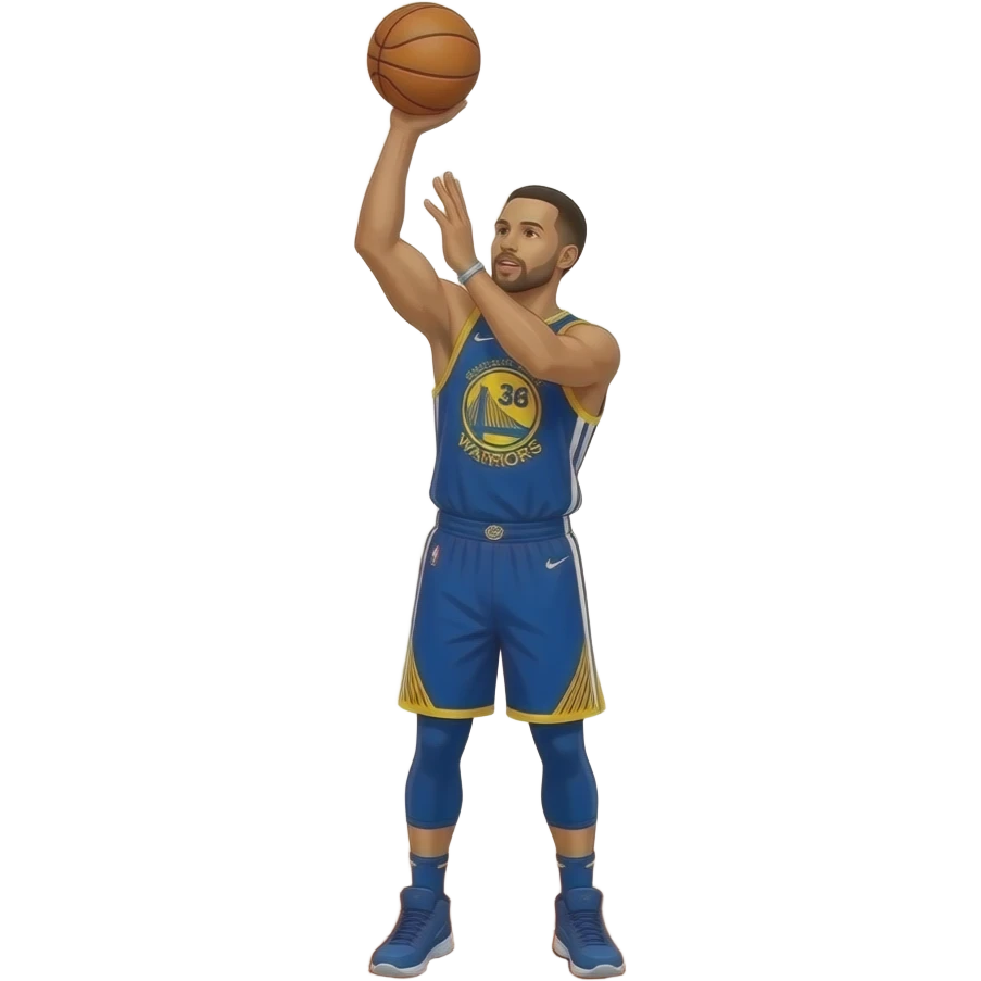 CURRY SHOOTING THREE POINTER emoji