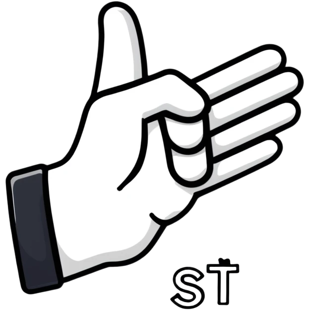 hand forming hashtag symbol emoji
