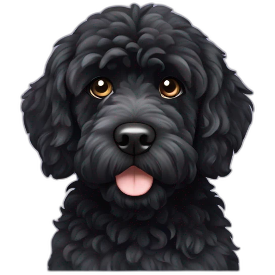 portuguese black water dog emoji