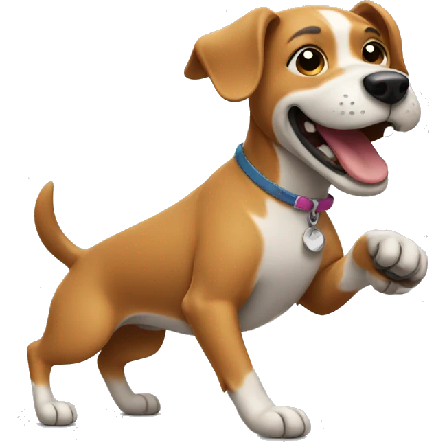 Dog dancing  emoji