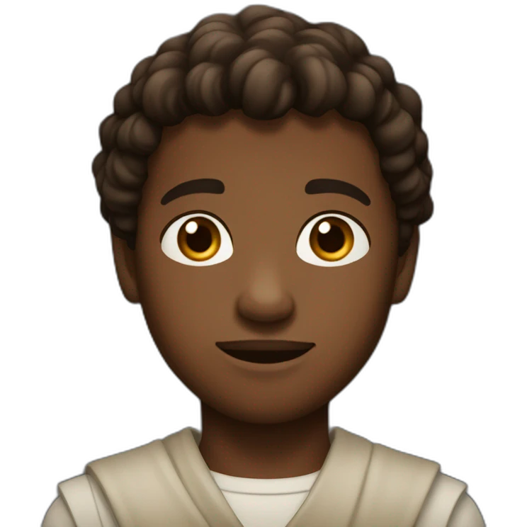 Young Peter darkish skin color from bible emoji