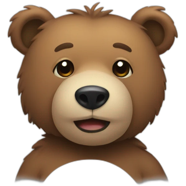Homophobic bear emoji