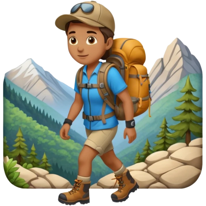 hiking emoji