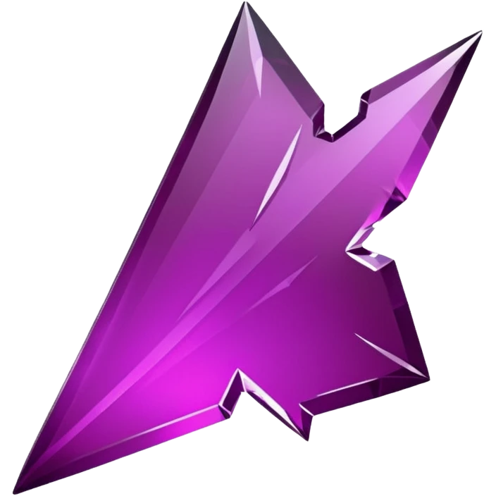 dark magenta broken glass shard emoji