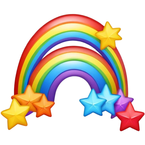 rainbow stars emoji