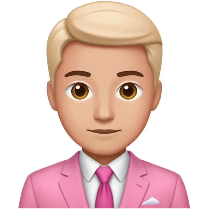 business owner in pink suit emoji