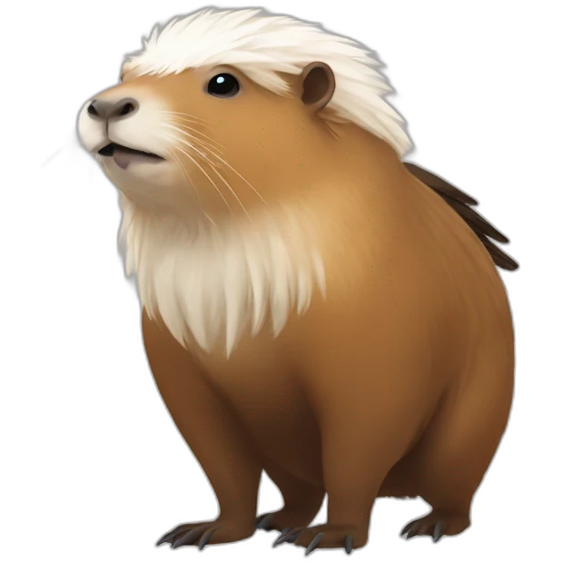 capybara with eagle wings emoji