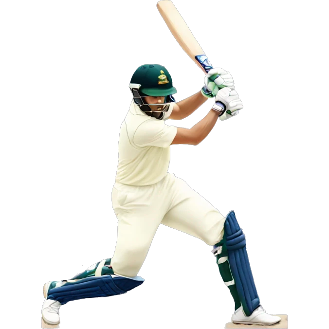 Cricket player batting emoji