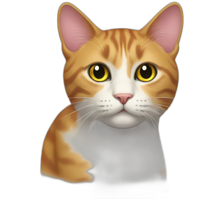 many color cat emoji