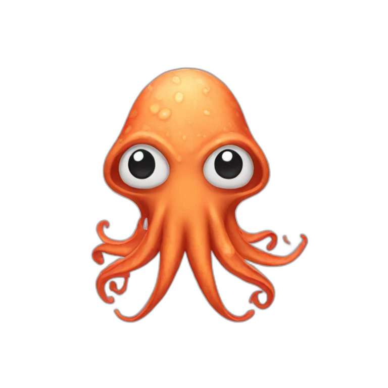 Squid wearing a bandana emoji