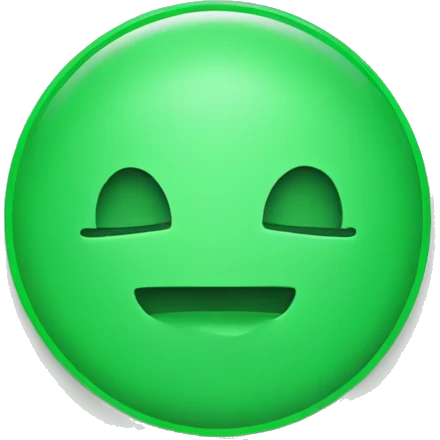 PLAIN GREEN CIRCLE emoji