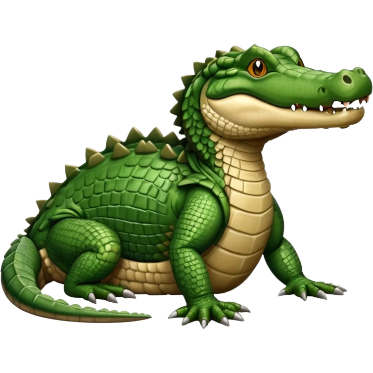 create an image of hiamlayan crocodile emoji