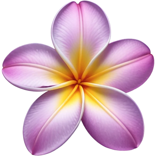 pale purple Plumeria  emoji