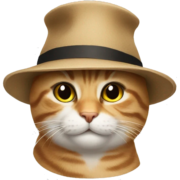 Cat in a hat emoji