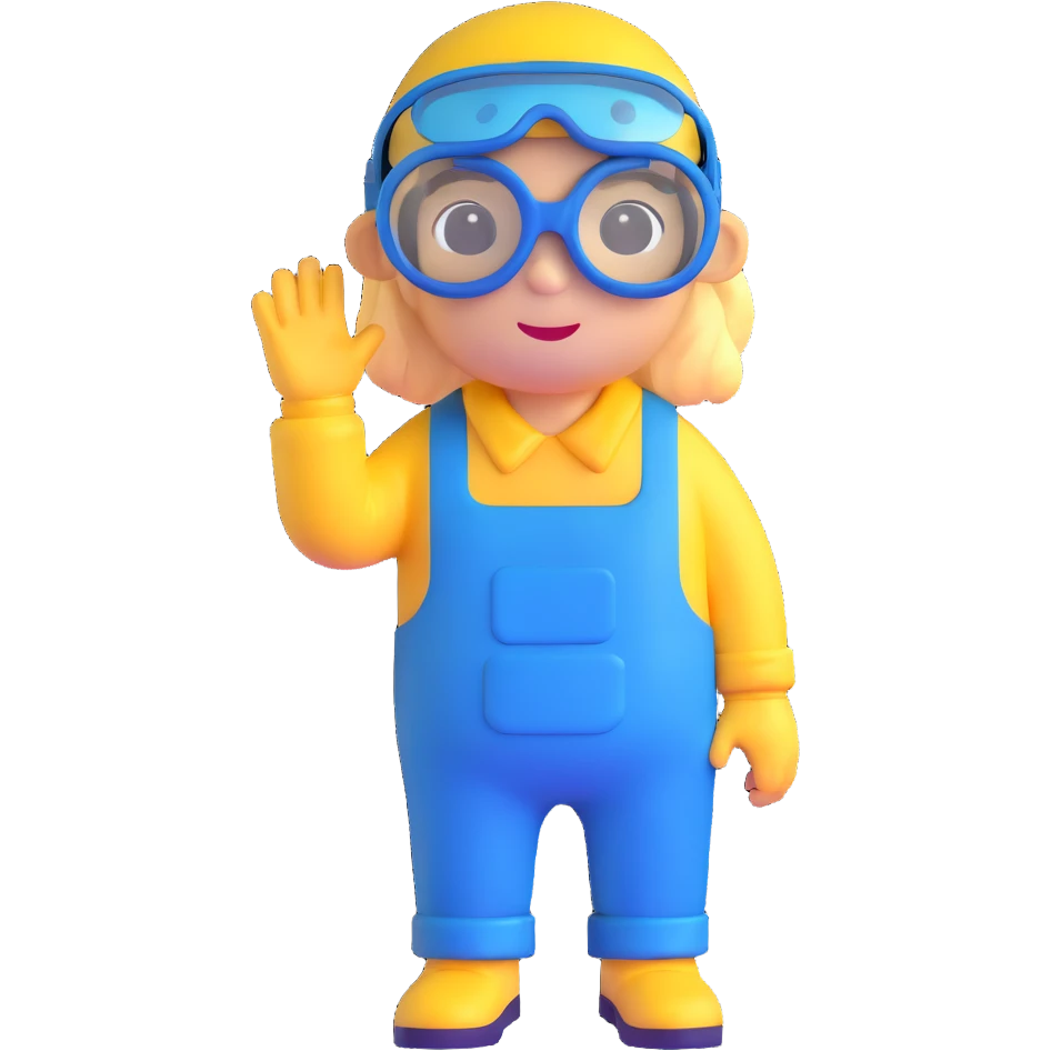 minion from despicable me, yellow character with blue overalls and goggles emoji