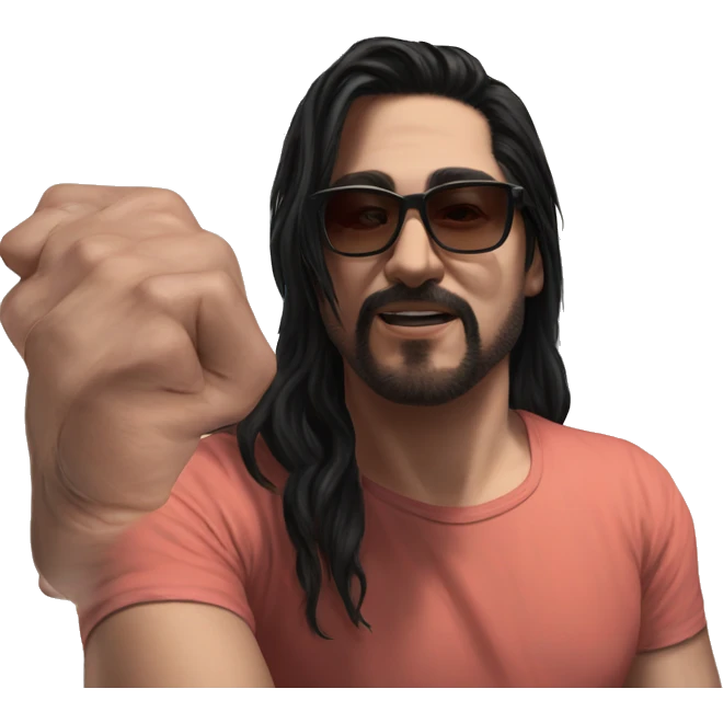 cool guy in black shades emoji