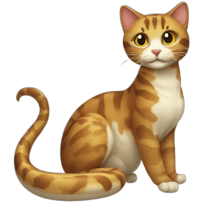 Snake cat emoji