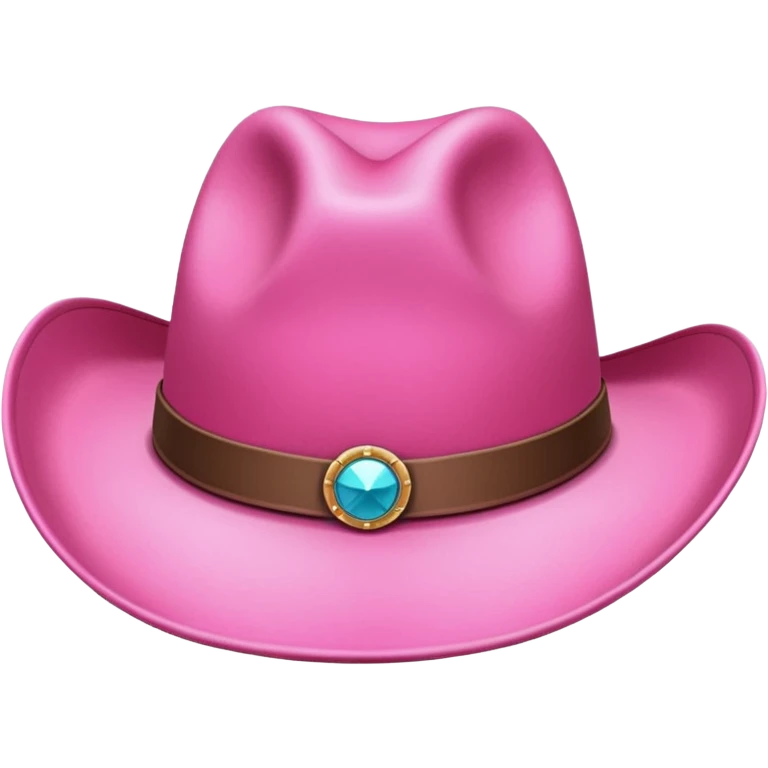 pink cowgirl hat emoji