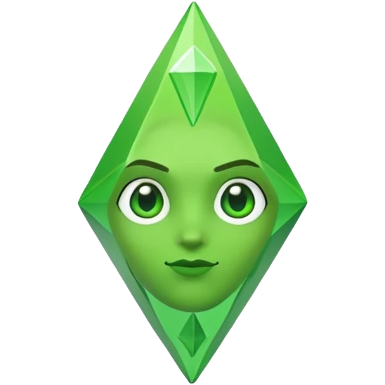 Sims character with green plumbob emoji