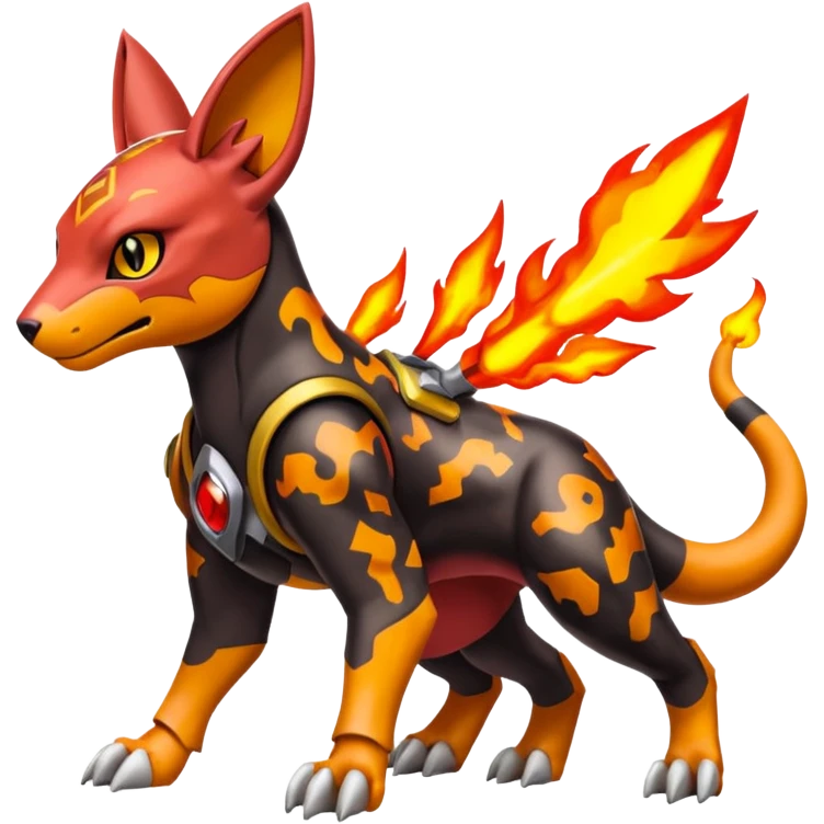 Houndoom-Torracat-Genesect-Pokémon-Fakémon-hybrid-creature emoji