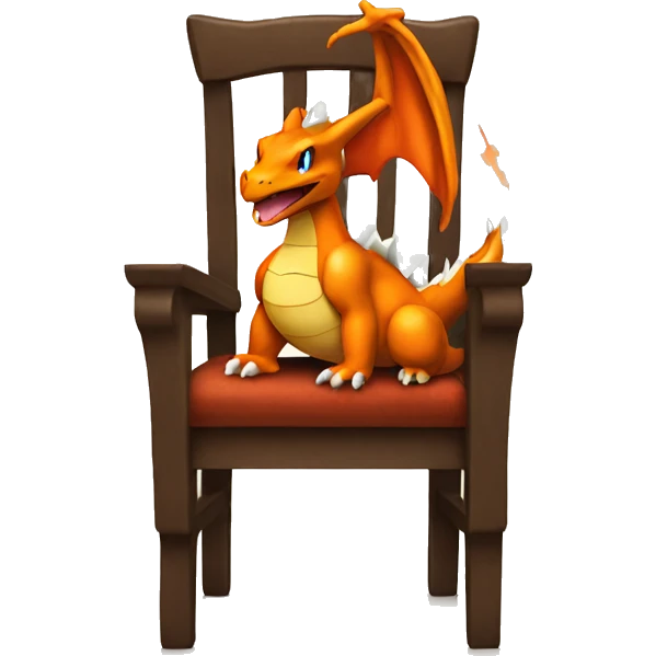 Charizard on a chair emoji