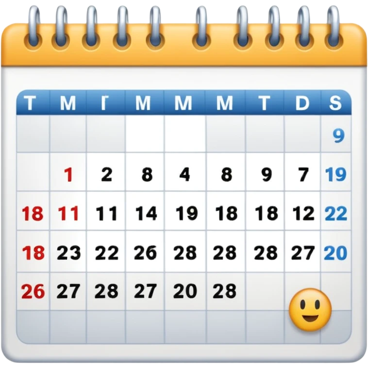 Calendar emoji