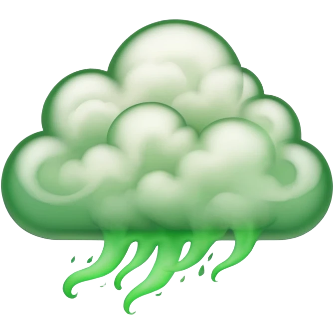 cloud of green smoke emoji