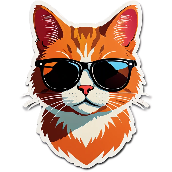 Cat with sunglasses emoji