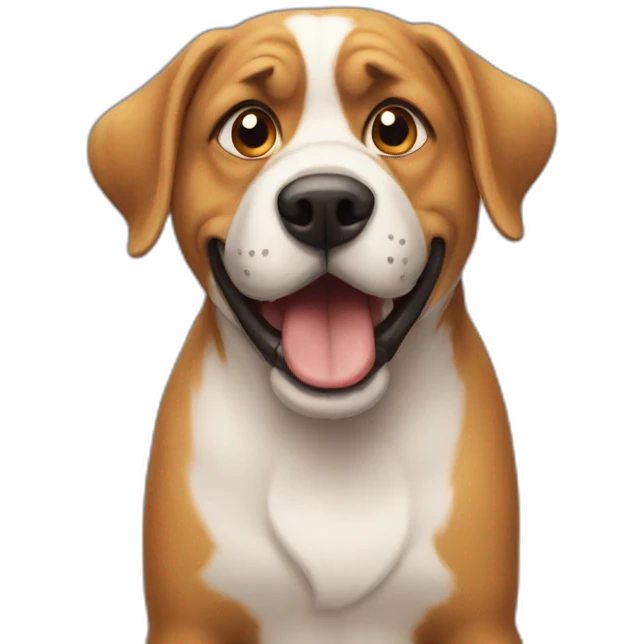 Stupid dog emoji