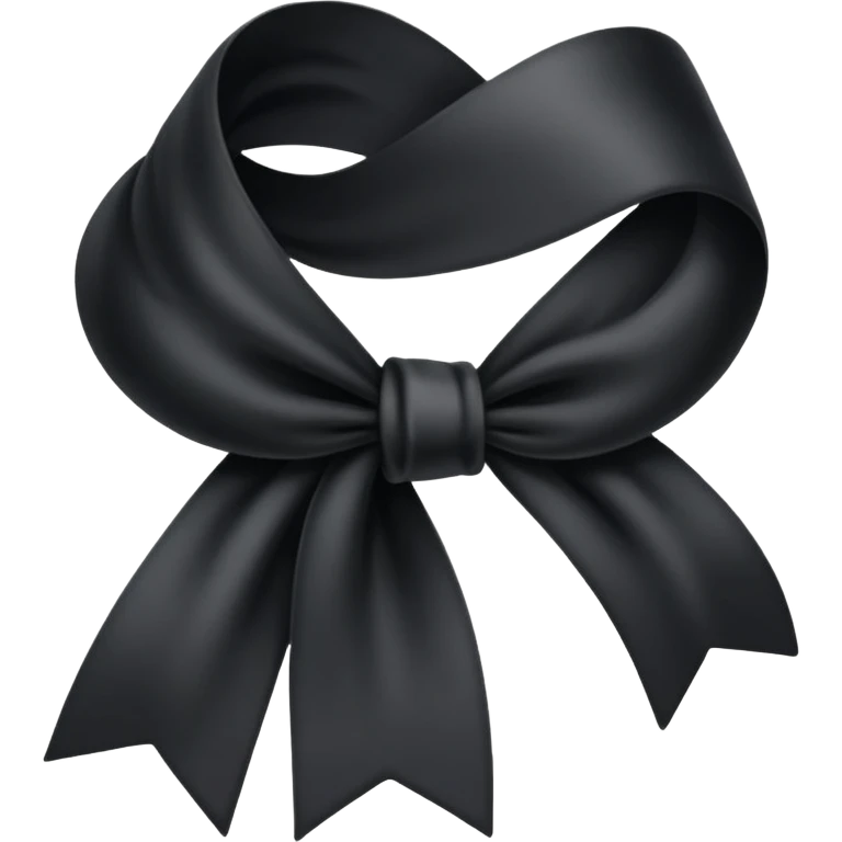 Lazo Negro luto emoji