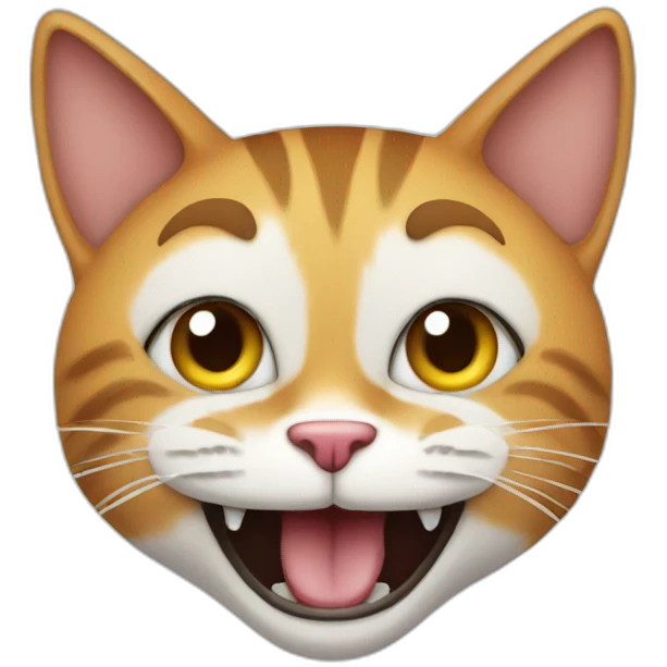 crazy cat emoji