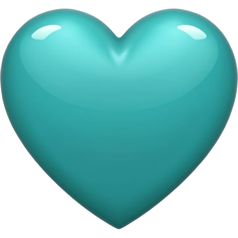 teal colored heart emoji