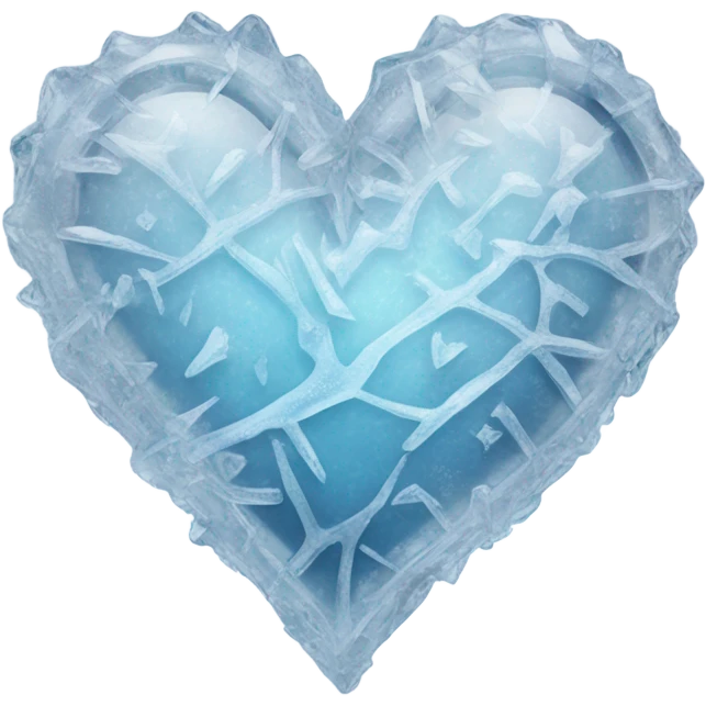 icy heart emoji