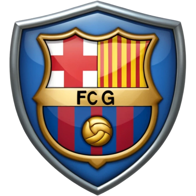 Emoji escudo barcelona realista emoji