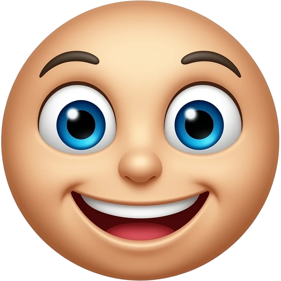 Keep this emoji as is just change the eyes to blue emoji