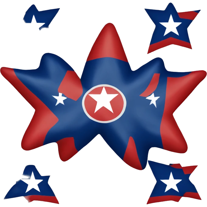 tennessee flag tri star three stars red and blue  emoji