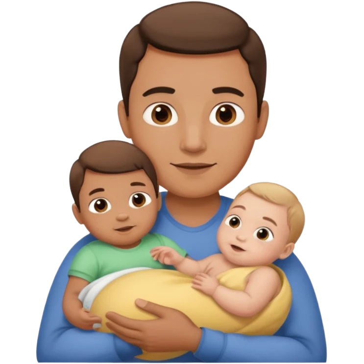 Man with one Baby. emoji