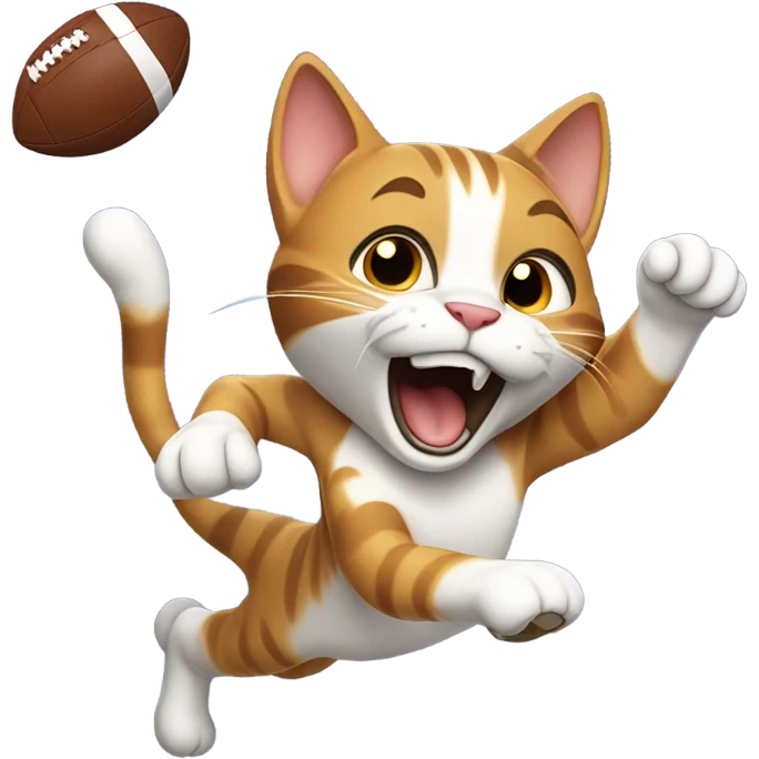 touchdown football cat emoji