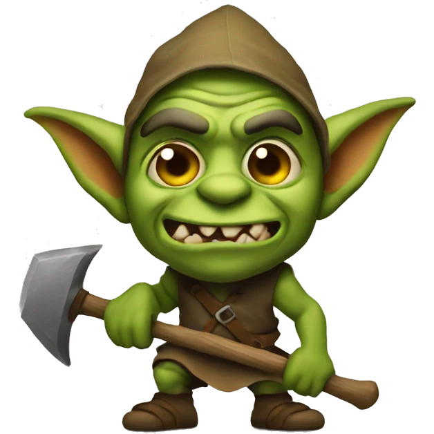 goblin with axe emoji