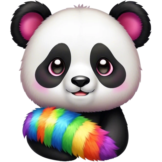 Panda de arcoíris  emoji
