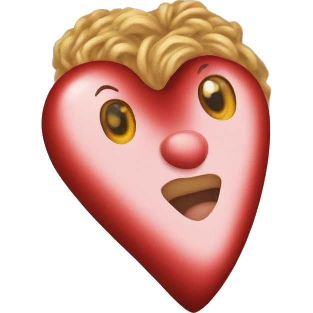 Heart with Leo print emoji