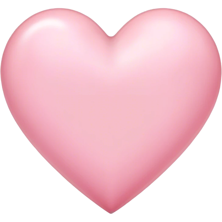 Light pink heart emoji
