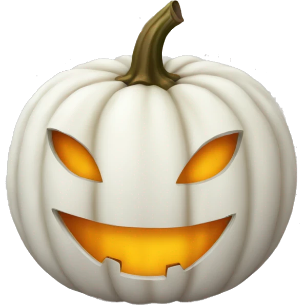 White pumpkin  emoji